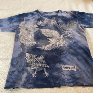 Levi’s Blue Tie-dyed Short Sleeve Tee Shirt L
